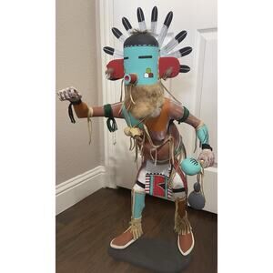 Native Hopi Kachina Doll Morning Sing Dancer Kachina by Artist Manuel Loma (?)